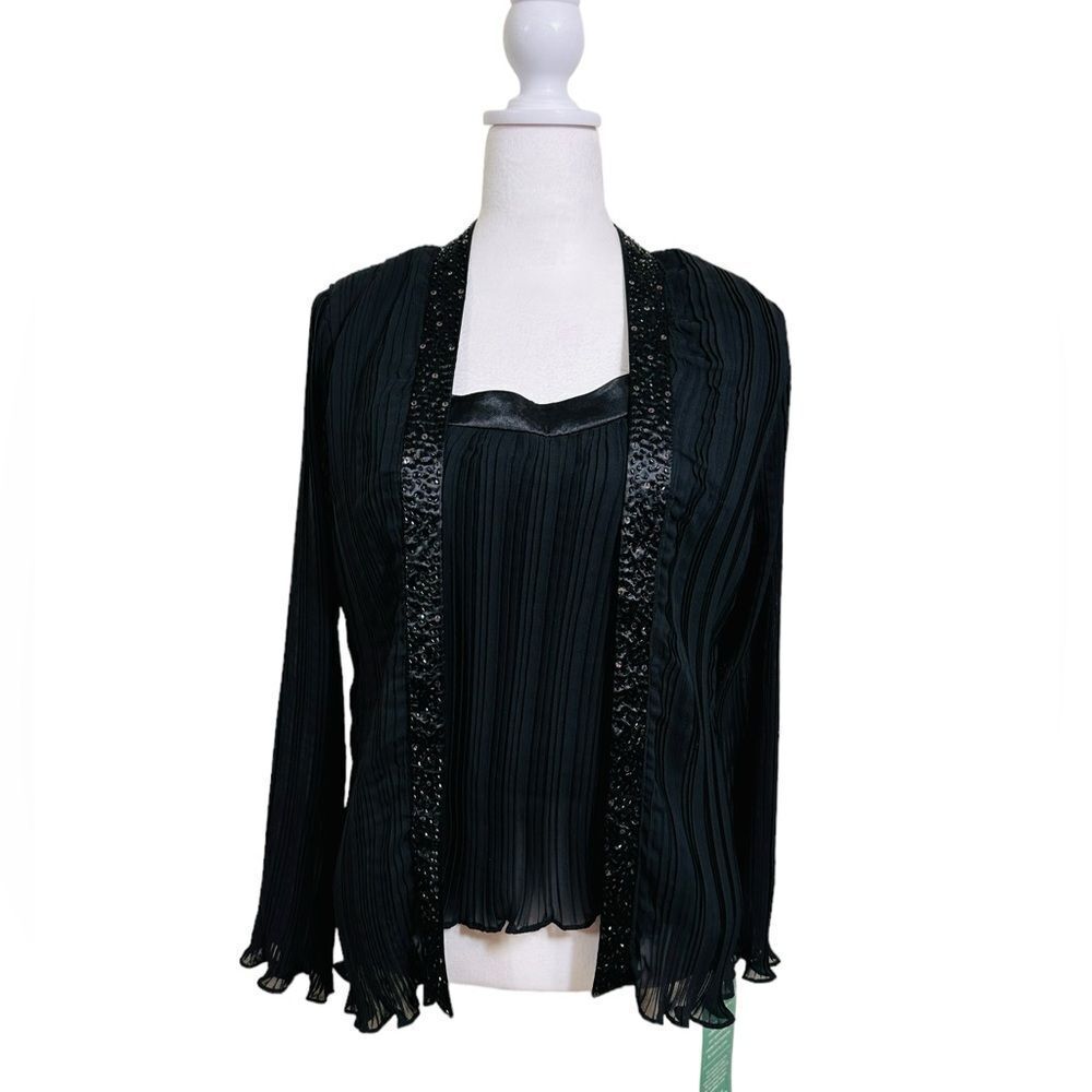 Scarlett Nite Cami Tank & Jacket Cardigan Set Size 12, Special Occasion, NWT